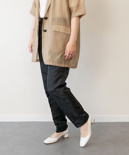 INTER-CHAUSSURES / インター ショシュール パンプス | 【FABIO RUSCONI】スクエアトウチャンキーヒールパンプス | 詳細18