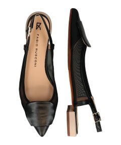 INTER-CHAUSSURES / インター ショシュール パンプス | 【FABIO RUSCONI】チュールコンビオーナメントバンクバンド