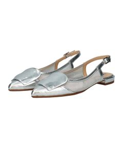INTER-CHAUSSURES / インター ショシュール パンプス | 【FABIO RUSCONI】チュールコンビオーナメントバンクバンド