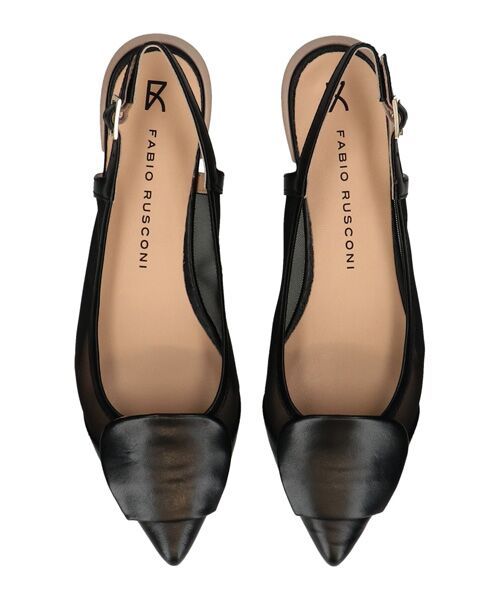 INTER-CHAUSSURES / インター ショシュール パンプス | 【FABIO RUSCONI】チュールコンビオーナメントバンクバンド | 詳細5