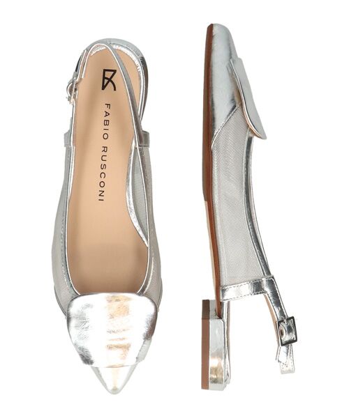 INTER-CHAUSSURES / インター ショシュール パンプス | 【FABIO RUSCONI】チュールコンビオーナメントバンクバンド | 詳細12