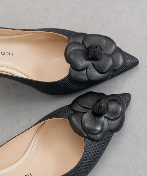 INTER-CHAUSSURES / インター ショシュール パンプス | 【FABIO RUSCONI】カメリアバックバンドパンプス | 詳細10