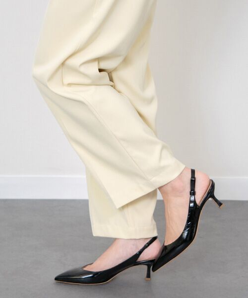 INTER-CHAUSSURES / インター ショシュール パンプス | 【FABIO RUSCONI】ポインテッドトウサイドリボンバックバンド | 詳細8