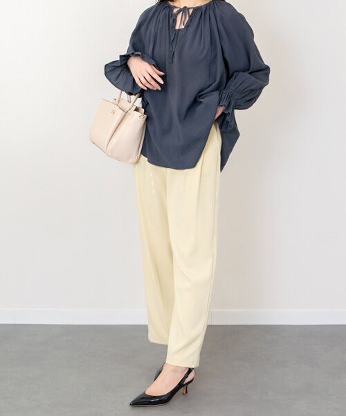 INTER-CHAUSSURES / インター ショシュール パンプス | 【FABIO RUSCONI】ポインテッドトウサイドリボンバックバンド | 詳細9