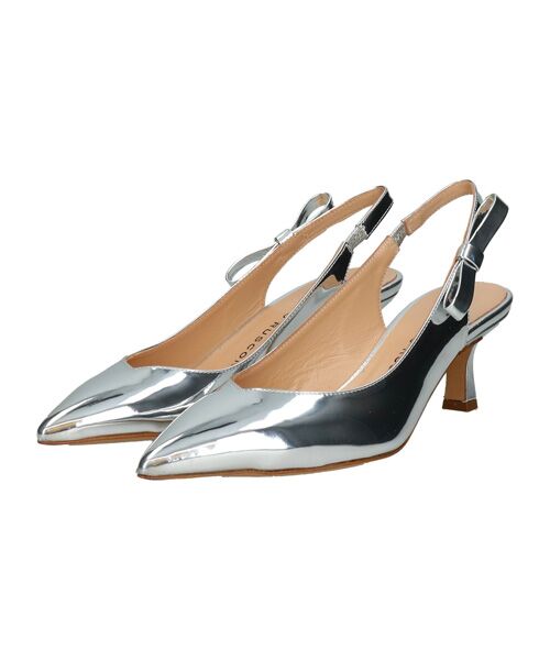 INTER-CHAUSSURES / インター ショシュール パンプス | 【FABIO RUSCONI】ポインテッドトウサイドリボンバックバンド | 詳細10