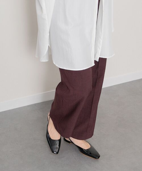 INTER-CHAUSSURES / インター ショシュール パンプス | 【FABIO RUSCONI】スクエアトウローヒールバックバンド | 詳細8