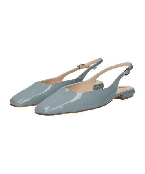 INTER-CHAUSSURES / インター ショシュール パンプス | 【FABIO RUSCONI】スクエアトウローヒールバックバンド | 詳細13