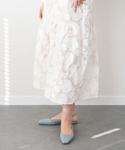 INTER-CHAUSSURES / インター ショシュール パンプス | 【FABIO RUSCONI】スクエアトウローヒールバックバンド | 詳細20