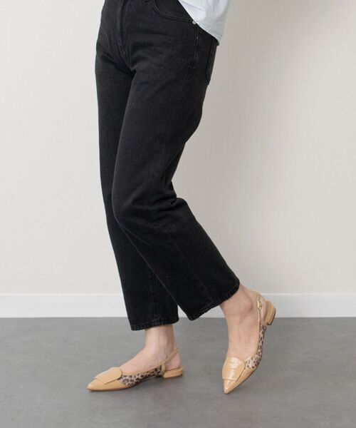 INTER-CHAUSSURES / インター ショシュール パンプス | 【FABIO RUSCONI】異素材コンビポインテッドバックバンド | 詳細17