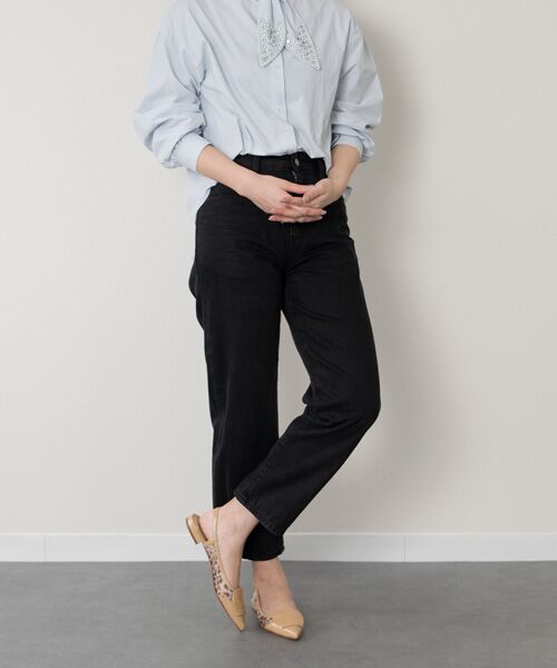 INTER-CHAUSSURES / インター ショシュール パンプス | 【FABIO RUSCONI】異素材コンビポインテッドバックバンド | 詳細18