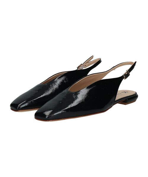 INTER-CHAUSSURES / インター ショシュール パンプス | 【FABIO RUSCONI】Vカットフラットバックバンド | 詳細1
