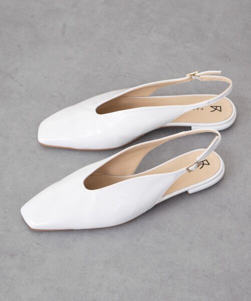 INTER-CHAUSSURES / インター ショシュール パンプス | 【FABIO RUSCONI】Vカットフラットバックバンド | 詳細19