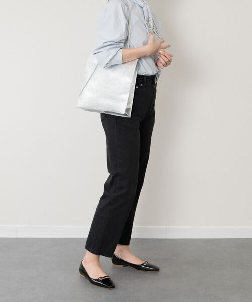 INTER-CHAUSSURES / インター ショシュール フラットシューズ | 【FABIO RUSCONI】スクエアトウフラットパンプス | 詳細9