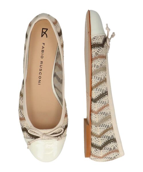 INTER-CHAUSSURES / インター ショシュール バレエシューズ | 【FABIO RUSCONI】ラウンドトウチュールネットバレエ | 詳細7