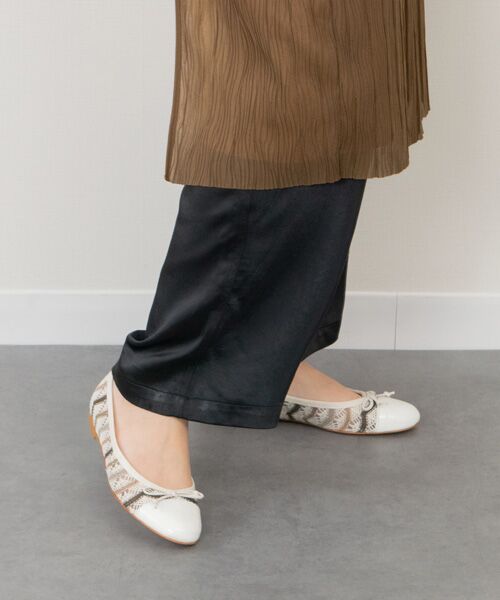 INTER-CHAUSSURES / インター ショシュール バレエシューズ | 【FABIO RUSCONI】ラウンドトウチュールネットバレエ | 詳細8