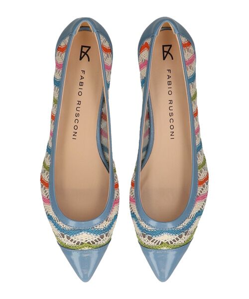 INTER-CHAUSSURES / インター ショシュール フラットシューズ | 【FABIO RUSCONI】ポインテッドトウメッシュパンプス | 詳細4
