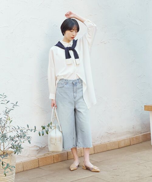 INTER-CHAUSSURES / インター ショシュール フラットシューズ | 【FABIO RUSCONI】異素材コンビポインテッドパンプス | 詳細20