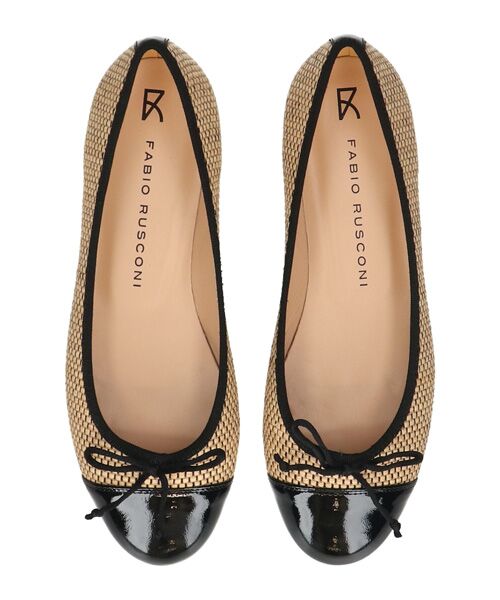 INTER-CHAUSSURES / インター ショシュール バレエシューズ | 【FABIO RUSCONI】ラウンドトウ異素材コンビバレエシューズ | 詳細4