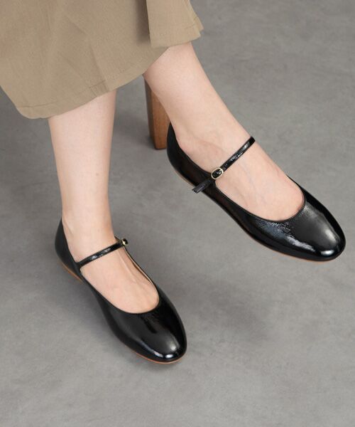 INTER-CHAUSSURES / インター ショシュール フラットシューズ | 【FABIO RUSCONI】ラウンドトウストラップバレエ | 詳細8