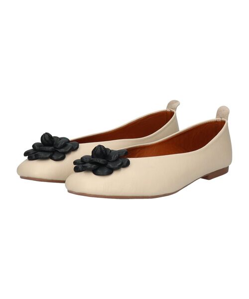 INTER-CHAUSSURES / インター ショシュール バレエシューズ | 【FABIO RUSCONI】ラウンドトウVカットカメリアバレエ | 詳細10