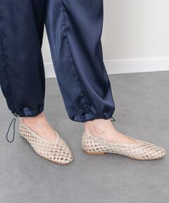INTER-CHAUSSURES / インター ショシュール フラットシューズ | 【FABIO RUSCONI】ラウンドトウメッシュバレエ