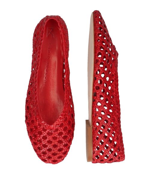 INTER-CHAUSSURES / インター ショシュール フラットシューズ | 【FABIO RUSCONI】ラウンドトウメッシュバレエ | 詳細15