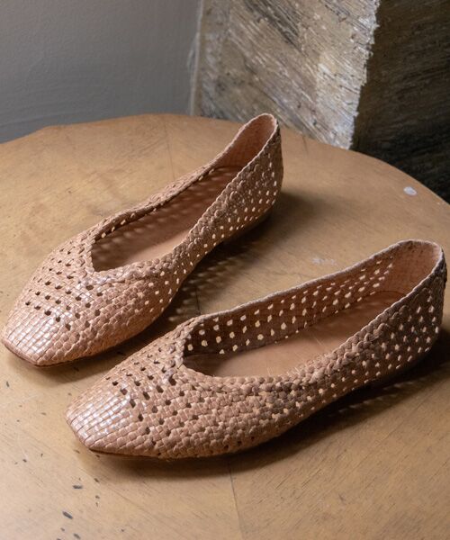 INTER-CHAUSSURES / インター ショシュール フラットシューズ | 【FABIO RUSCONI】スクエアトウメッシュバレエ | 詳細17