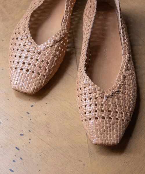 INTER-CHAUSSURES / インター ショシュール フラットシューズ | 【FABIO RUSCONI】スクエアトウメッシュバレエ | 詳細18