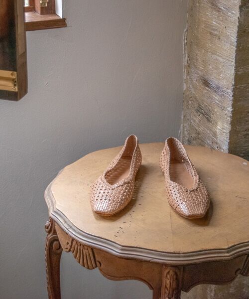 INTER-CHAUSSURES / インター ショシュール フラットシューズ | 【FABIO RUSCONI】スクエアトウメッシュバレエ | 詳細19