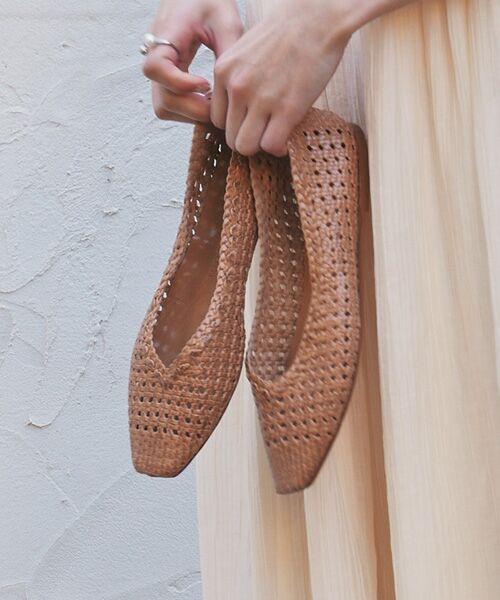 INTER-CHAUSSURES / インター ショシュール フラットシューズ | 【FABIO RUSCONI】スクエアトウメッシュバレエ | 詳細20