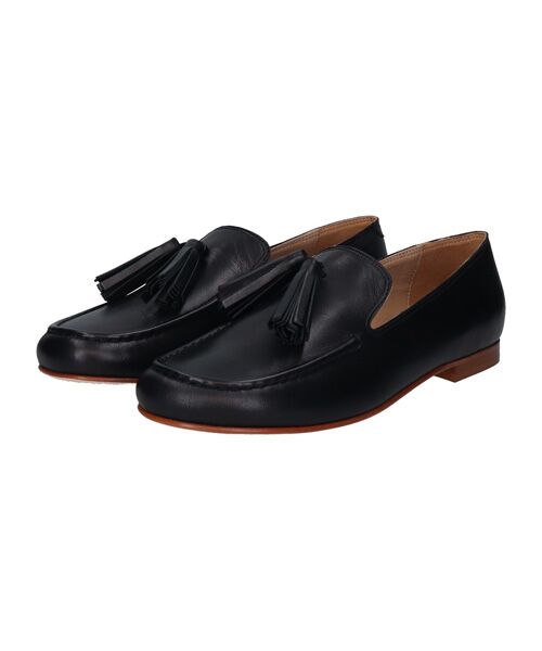INTER-CHAUSSURES / インター ショシュール ビジネス・ドレスシューズ | 【FABIO RUSCONI】オブリークトウタッセルローファー | 詳細1