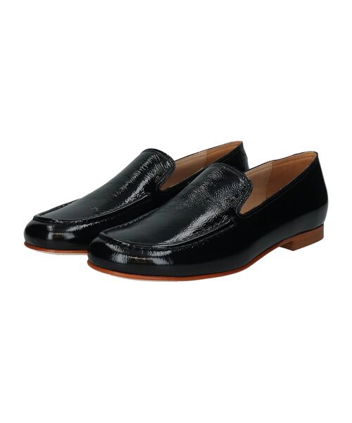 INTER-CHAUSSURES / インター ショシュール ビジネス・ドレスシューズ | 【FABIO RUSCONI】オブリークトウエナメルローファー | 詳細1