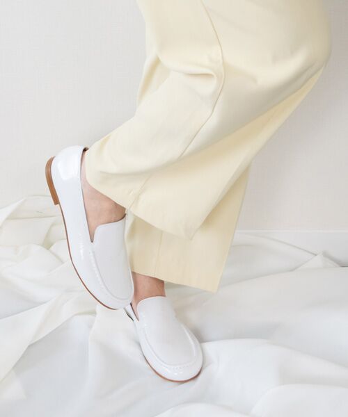 INTER-CHAUSSURES / インター ショシュール ビジネス・ドレスシューズ | 【FABIO RUSCONI】オブリークトウエナメルローファー | 詳細14