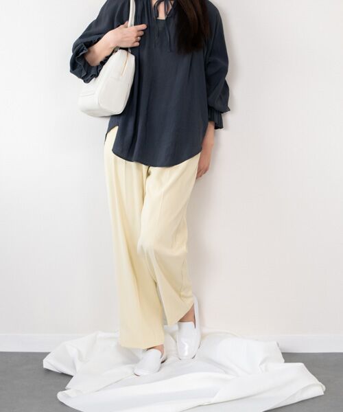 INTER-CHAUSSURES / インター ショシュール ビジネス・ドレスシューズ | 【FABIO RUSCONI】オブリークトウエナメルローファー | 詳細15