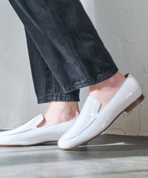 INTER-CHAUSSURES / インター ショシュール ビジネス・ドレスシューズ | 【FABIO RUSCONI】オブリークトウエナメルローファー | 詳細17