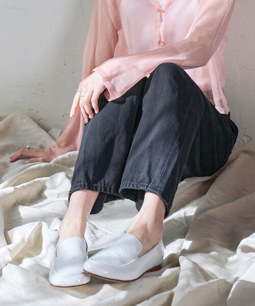 INTER-CHAUSSURES / インター ショシュール ビジネス・ドレスシューズ | 【FABIO RUSCONI】オブリークトウエナメルローファー | 詳細18