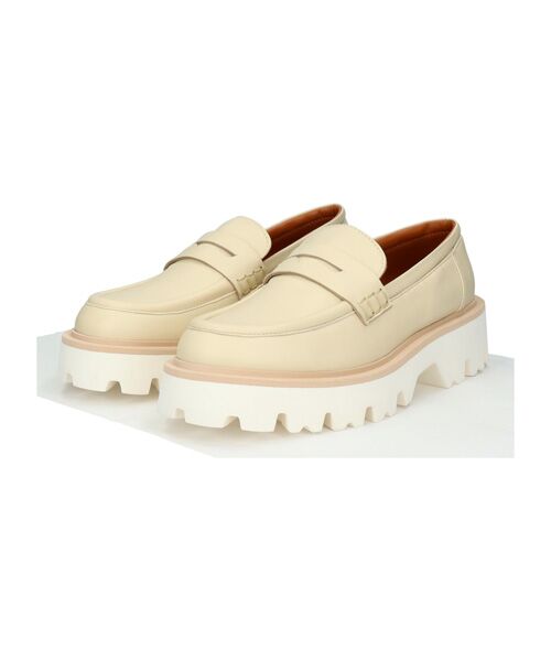 INTER-CHAUSSURES / インター ショシュール ビジネス・ドレスシューズ | 【FABIO RUSCONI】ラウンドトウ厚底ローファー | 詳細1
