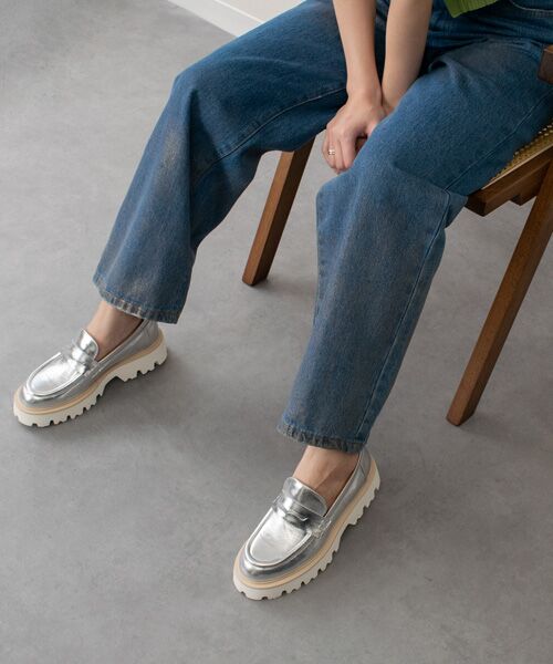 INTER-CHAUSSURES / インター ショシュール ビジネス・ドレスシューズ | 【FABIO RUSCONI】ラウンドトウ厚底ローファー | 詳細16