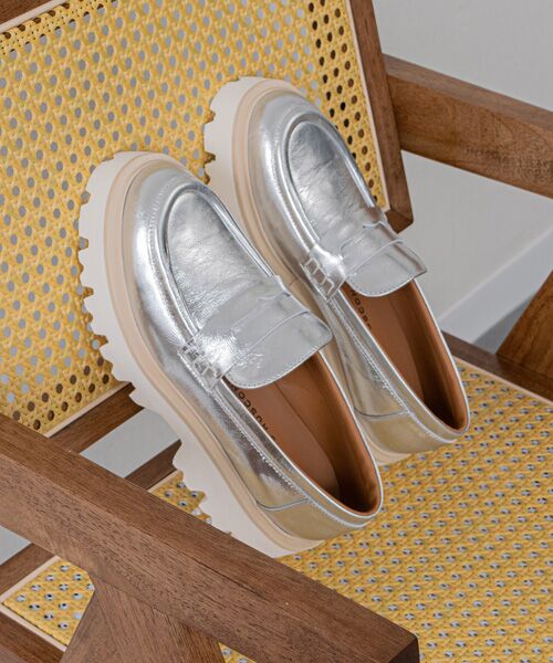INTER-CHAUSSURES / インター ショシュール ビジネス・ドレスシューズ | 【FABIO RUSCONI】ラウンドトウ厚底ローファー | 詳細18