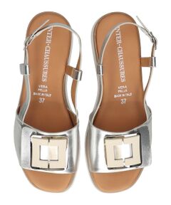 INTER-CHAUSSURES / インター ショシュール サンダル | 【INTER-CHAUSSURES】バックルウエッジバックバンドサンダル