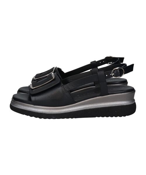 INTER-CHAUSSURES / インター ショシュール サンダル | 【INTER-CHAUSSURES】バックルウエッジバックバンドサンダル | 詳細2