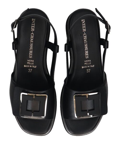 INTER-CHAUSSURES / インター ショシュール サンダル | 【INTER-CHAUSSURES】バックルウエッジバックバンドサンダル | 詳細5