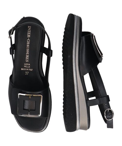 INTER-CHAUSSURES / インター ショシュール サンダル | 【INTER-CHAUSSURES】バックルウエッジバックバンドサンダル | 詳細7