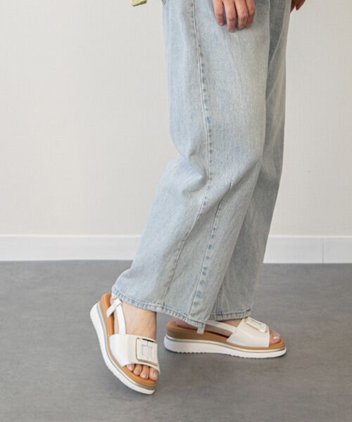 INTER-CHAUSSURES / インター ショシュール サンダル | 【INTER-CHAUSSURES】バックルウエッジバックバンドサンダル | 詳細16