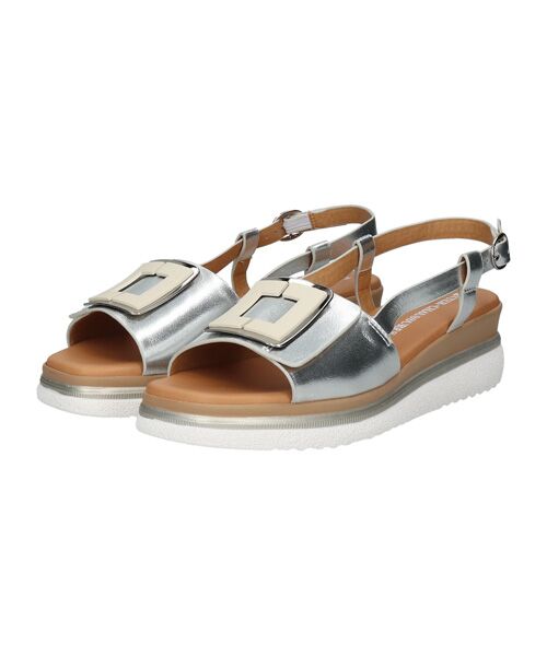 INTER-CHAUSSURES / インター ショシュール サンダル | 【INTER-CHAUSSURES】バックルウエッジバックバンドサンダル | 詳細13