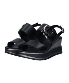 INTER-CHAUSSURES / インター ショシュール サンダル | 【INTER-CHAUSSURES】バックルウエッジサンダル