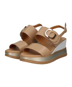 INTER-CHAUSSURES / インター ショシュール サンダル | 【INTER-CHAUSSURES】バックルウエッジサンダル