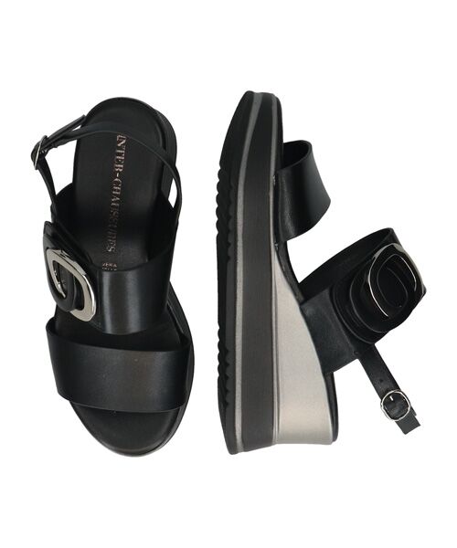 INTER-CHAUSSURES / インター ショシュール サンダル | 【INTER-CHAUSSURES】バックルウエッジサンダル | 詳細12