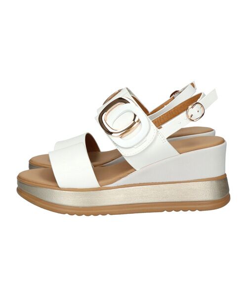 INTER-CHAUSSURES / インター ショシュール サンダル | 【INTER-CHAUSSURES】バックルウエッジサンダル | 詳細7