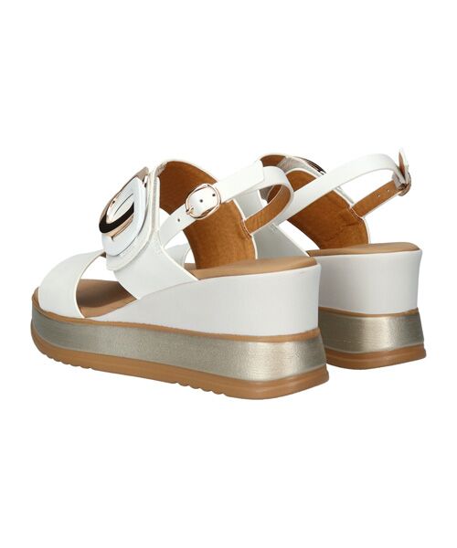 INTER-CHAUSSURES / インター ショシュール サンダル | 【INTER-CHAUSSURES】バックルウエッジサンダル | 詳細8